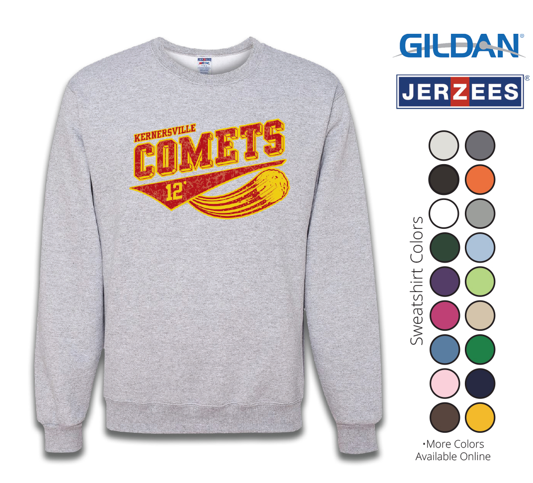 PE Uniforms Colors Crew Neck Sweatshirt