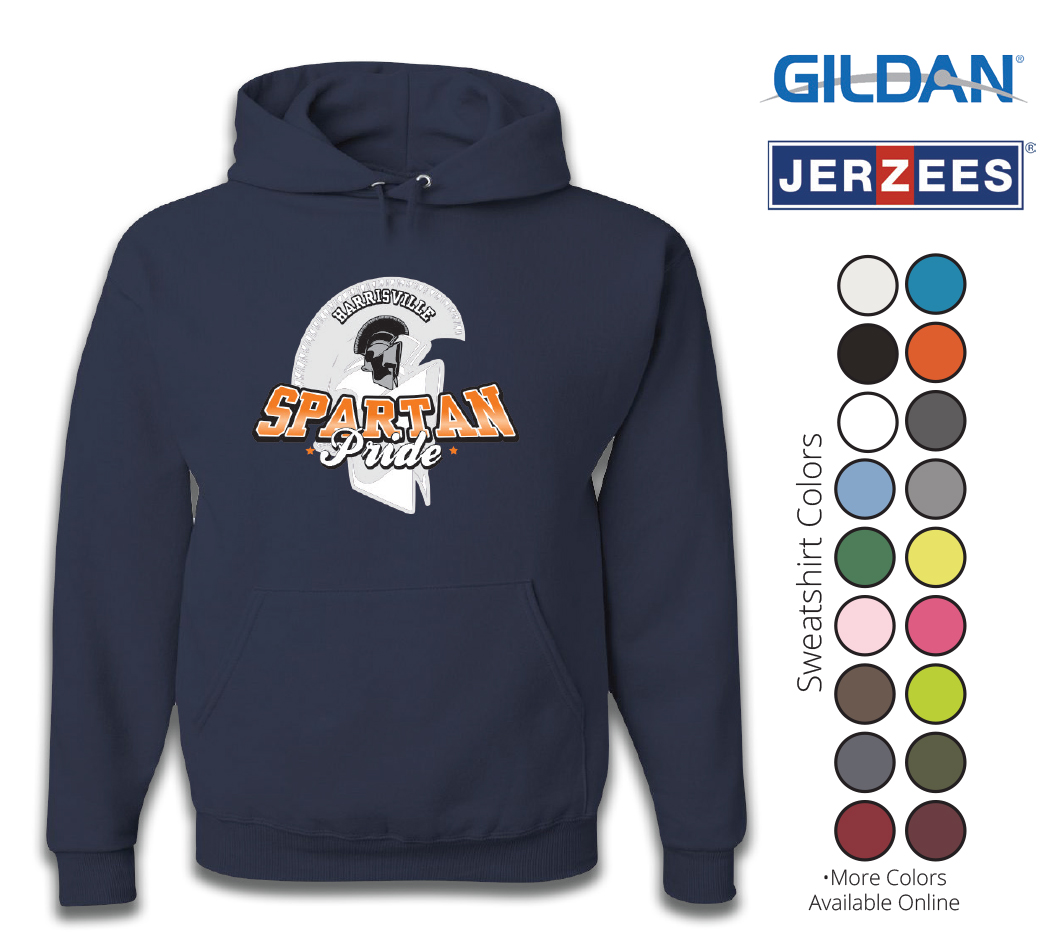 PE Uniforms ColorsHooded Sweatshirt